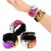 SanGlory 15 Stück Meerjungfrau Armbänder für Party, Farbe Reversible Charme Pailletten Slap Armband Magic Beruhigende Armbänder Bunt für Kinder Gastgeschenke, Mädchen, Geburtstagsgeschenke