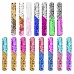 SanGlory 15 Stück Meerjungfrau Armbänder für Party, Farbe Reversible Charme Pailletten Slap Armband Magic Beruhigende Armbänder Bunt für Kinder Gastgeschenke, Mädchen, Geburtstagsgeschenke