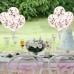 SanGlory 25 Stücke Konfetti Hochzeit Luftballons Ø 30cm, Latex Ballons mit Bunt Geformte Herz Folie Konfetti für Geburtstagsfeier Hochzeit Party und Festival Deko (25 Stück - Bunt Herz)