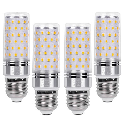 SanGlory E27 Maiskolben Led Lampe 12W E27 Led Mais Birne Warmweiß 3000K 1350LM Entspricht Glühbirnen 100W Nicht Dimmbar Energiesparlampe Kleine Schraube Kerze Leuchtmittel E27 (4er-Pack)