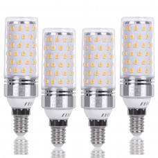 SanGlory E14 Maiskolben Led Lampe 12W E14 Led Mais Birne Warmweiß 3000K 1350LM Entspricht Glühbirnen 100W Nicht Dimmbar Energiesparlampe Kleine Schraube Kerze Leuchtmittel E14 (4er-Pack)