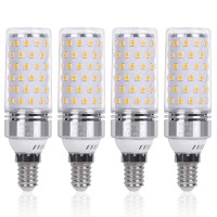 E14 Maiskolben Led Lampe 12W E14 Led Mais Birne Warmweiß 3000K 1350LM Entspricht Glühbirnen 100W Nicht Dimmbar Energiesparlampe Kleine Edison-Schraube Kerze Leuchtmittel E14 von SanGlory(4er-Pack)