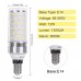 SanGlory E14 LED Mais Glühbirnen 12W, entspricht 100W Glühlampe Nicht dimmbar 6000K Kaltweiß E14 Maiskolben, 1350Lm Energiesparlampe Kleine Edison-Schraube Kerze Leuchtmittel (4er-Pack)