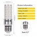 SanGlory E27 LED Mais Glühbirnen 12W, entspricht 100W Glühlampe Nicht dimmbar 6000K Kaltweiß E27 Maiskolben, 1350Lm Energiesparlampe Kleine Edison-Schraube Kerze Leuchtmittel (4er-Pack)