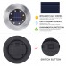 Solarleuchten Garten, SanGlory 4 Stück 8 LED Solar Bodenleuchte Edelstahl Außenleuchte Wasserdicht Bodenstrahler Licht Aussen Garten Landschaft Beleuchtung für Yard Auffahrt Rasen Pathway,Warmweiß